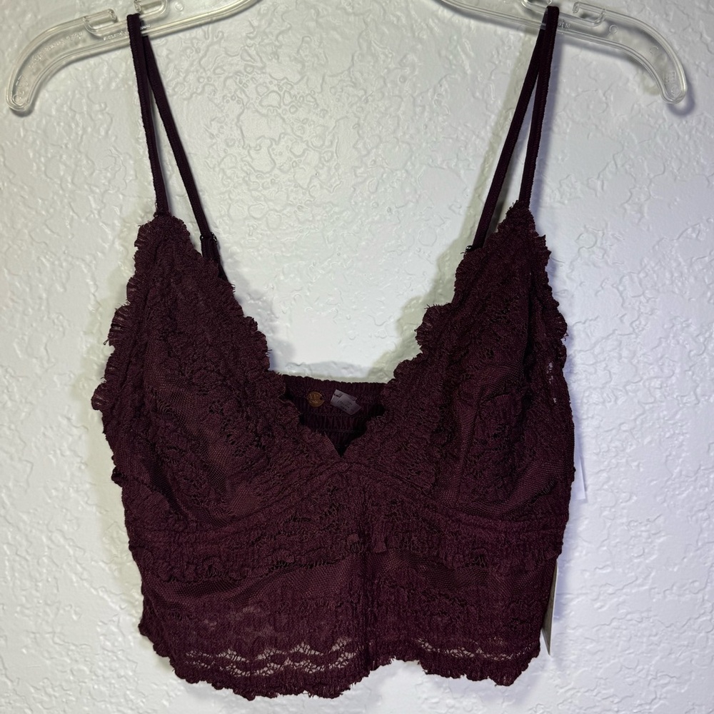 NWT Free People Intimately FP Amina Longline Bralette - Picture 2 of 9